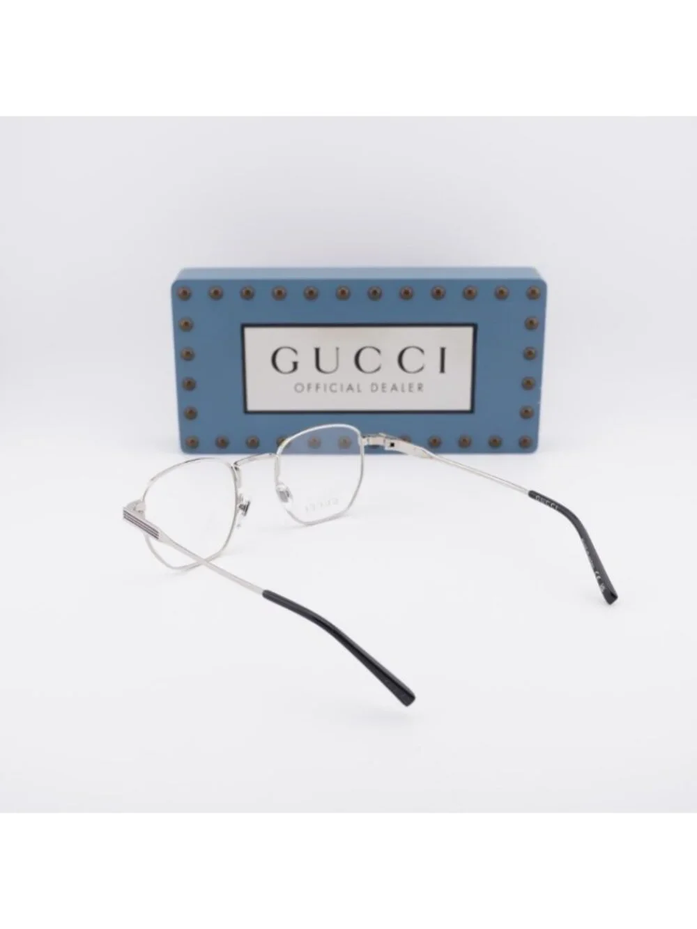 Gucci GG1878O 003 Eyeglasses Silver 49mm Square Frame